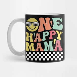 One Happy Mama Groovy 1st Birthday Dude Matching Family Mug